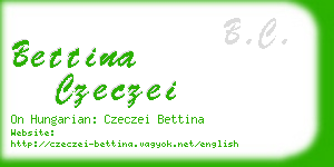 bettina czeczei business card